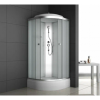 Душевая кабина ODA-8401P с средним поддоном 80х80 см матовое стекло